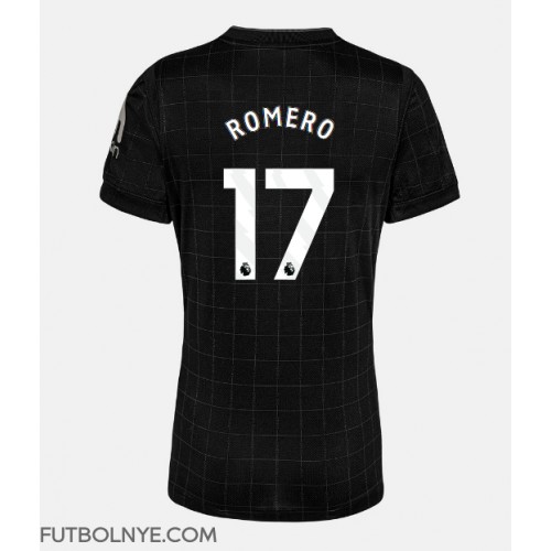 Camiseta Tottenham Hotspur Cristian Romero #17 Visitante Equipación para mujer 2025-26 manga corta